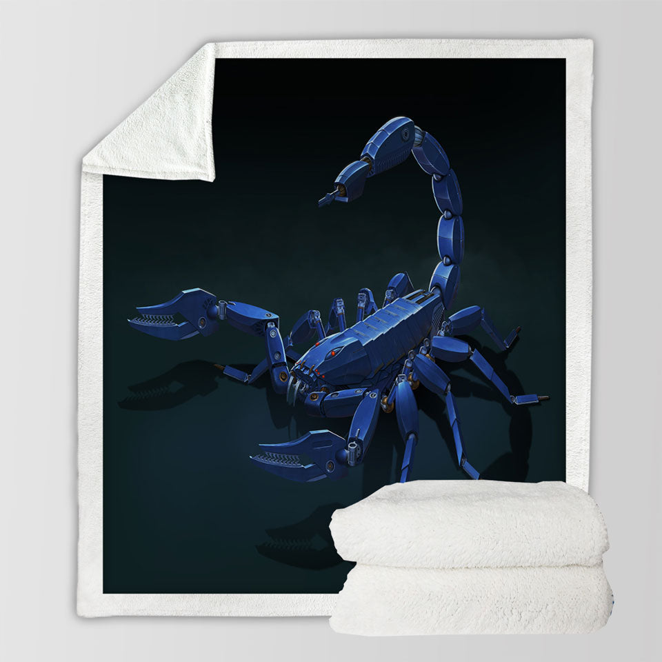 products/Cool-Science-Fiction-Art-Metal-Scorpion-Sherpa-Blanket