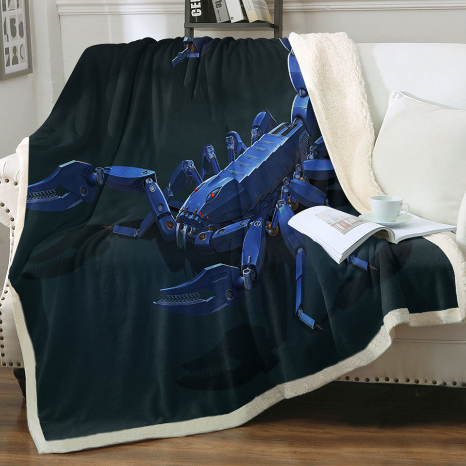 products/Cool-Science-Fiction-Art-Metal-Scorpion-Throw-Blanket