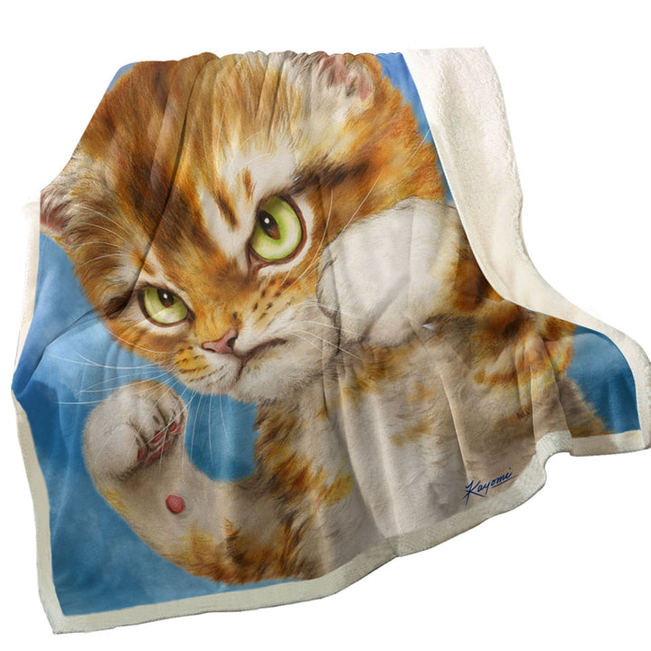 Cool Sofa Blankets Cat Designs the Fighter Kitten