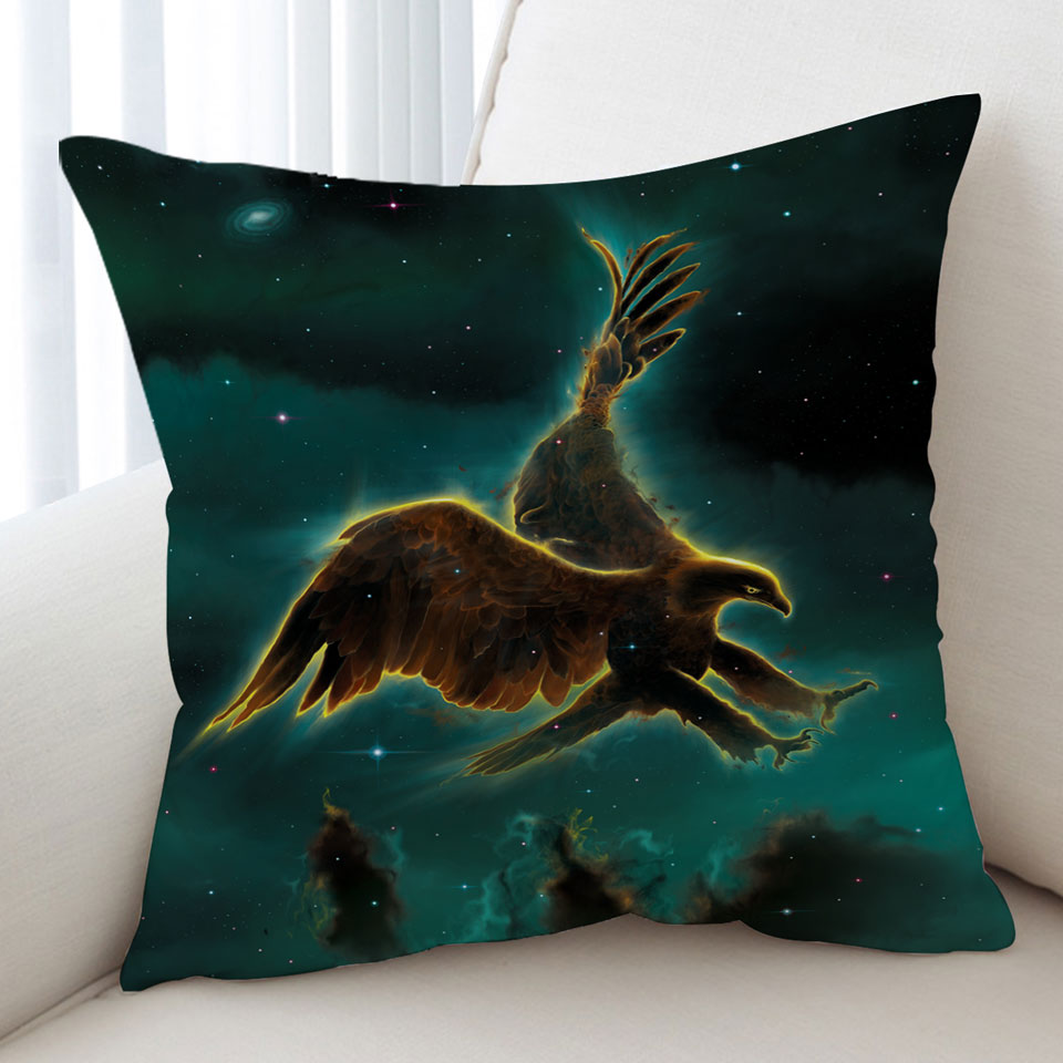 Cool Space Art Galaxy Eagle Cushion Covers