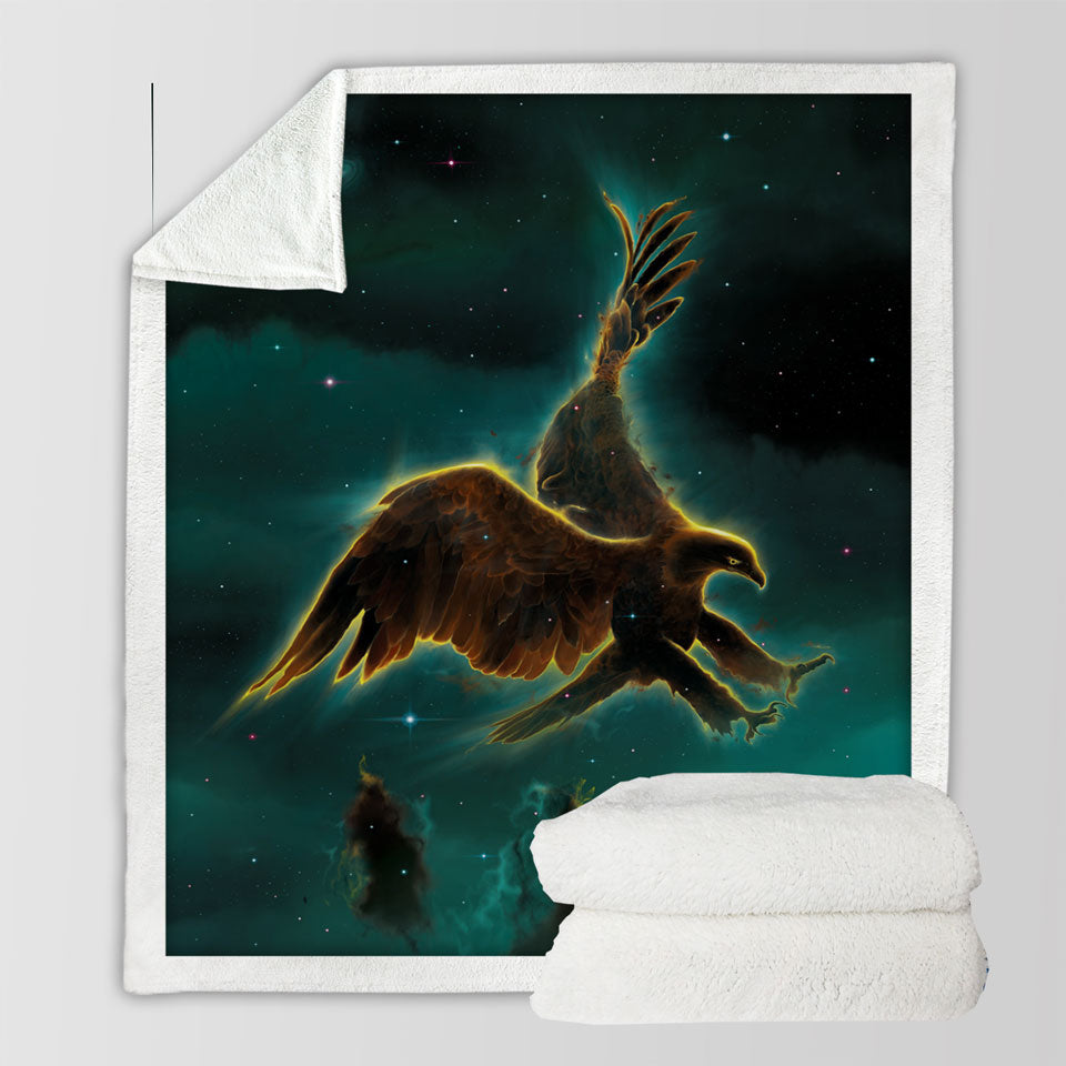 products/Cool-Space-Art-Galaxy-Eagle-Throw-Blanket