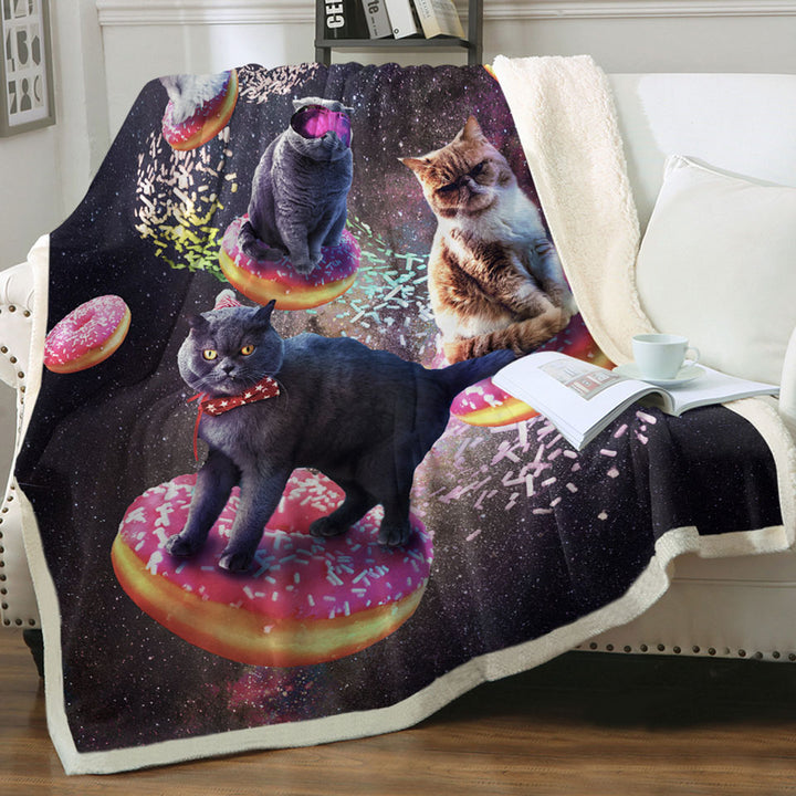 products/Cool-Space-Galaxy-Throws-with-Cats-Riding-Donuts