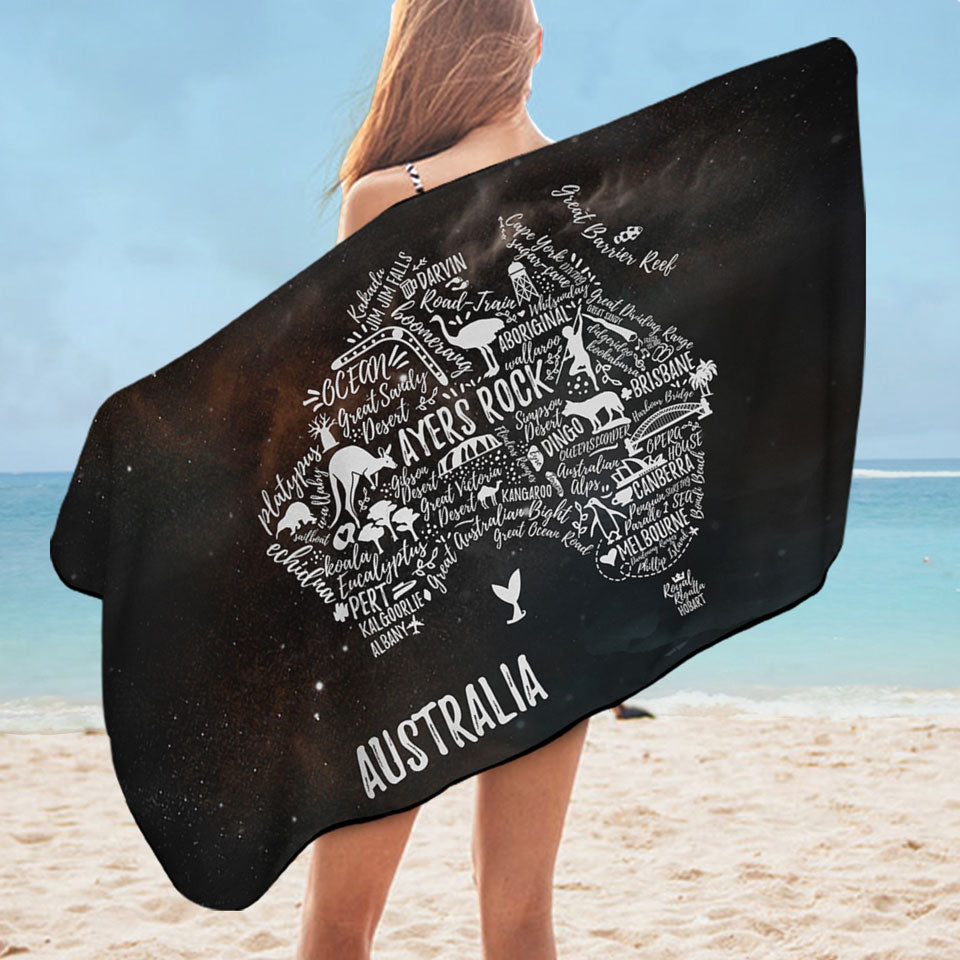 Cool Swims Towel Aussies The Australian continent