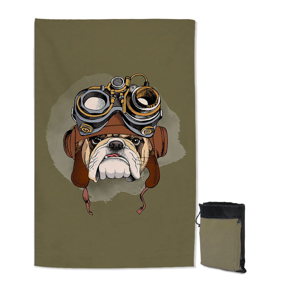 Cool Thin Beach Towels Pilot Bulldog