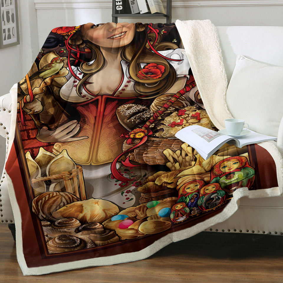 products/Cool-Throws-Art-Pretty-Woman-the-Goddess-of-Bread