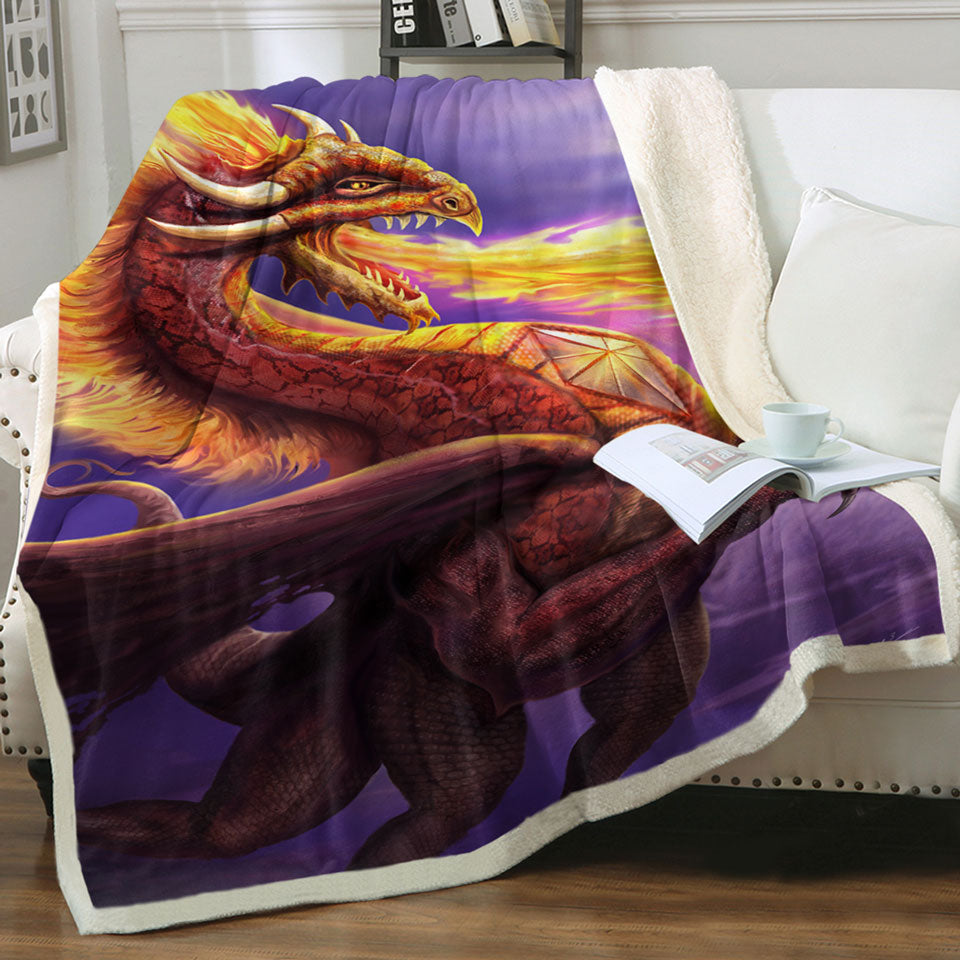 products/Cool-Throws-Blankets-Art-Dragon-Flame