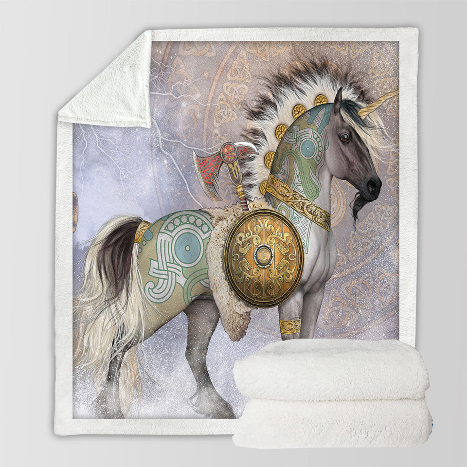 products/Cool-Throws-Fantasy-Art-Starfire-the-Native-Warrior-Unicorn