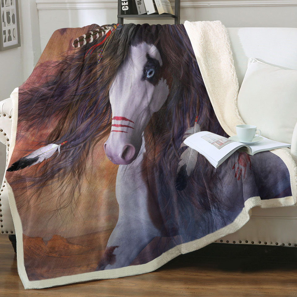 products/Cool-Throws-Horses-Art-Pawnee-Brave-Horse
