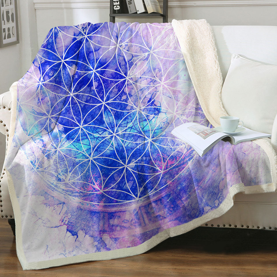 Cool Throws Purplish Blue Fading Illusion