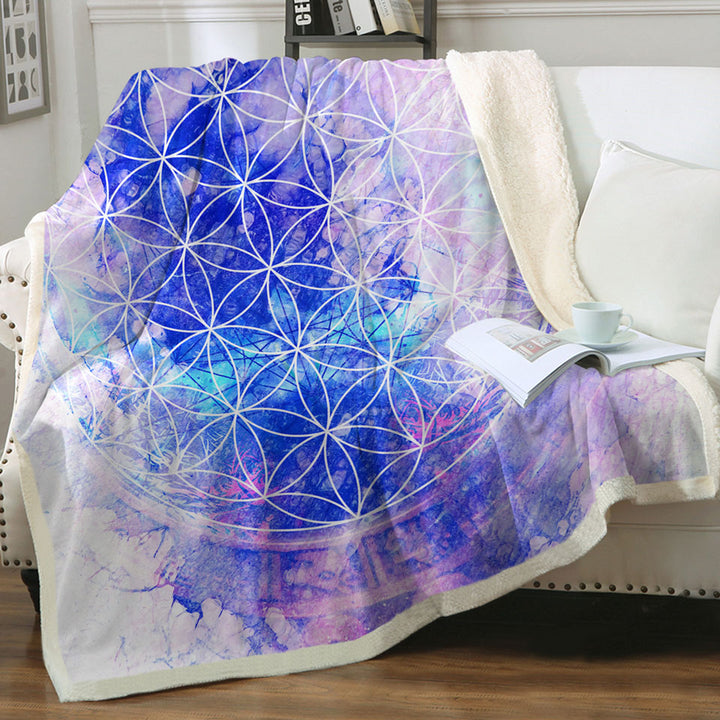 Cool Throws Purplish Blue Fading Illusion