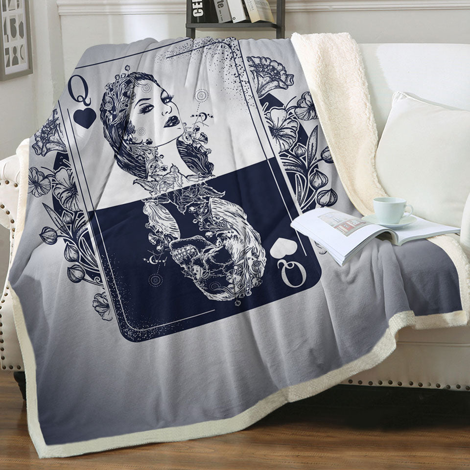 Cool Throws Queen and Scary X ray Card