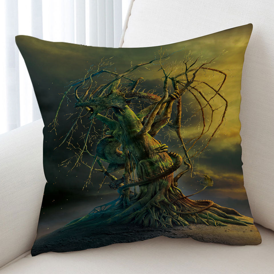Cool Tree Dragon Art Fantasy Cushion Covers