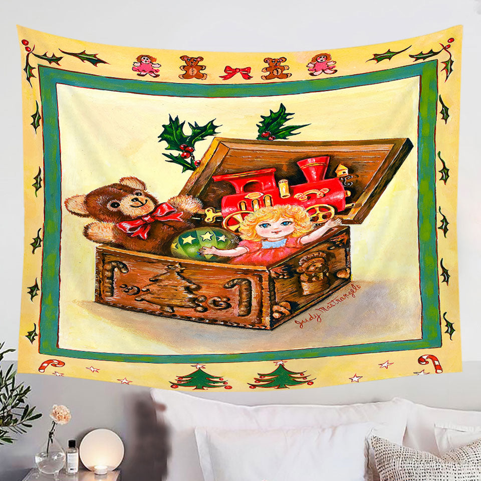 Cool-Vintage-Wall-Decor-Tapestry-Prints-Art-for-Kids-the-Toy-Box-Painting