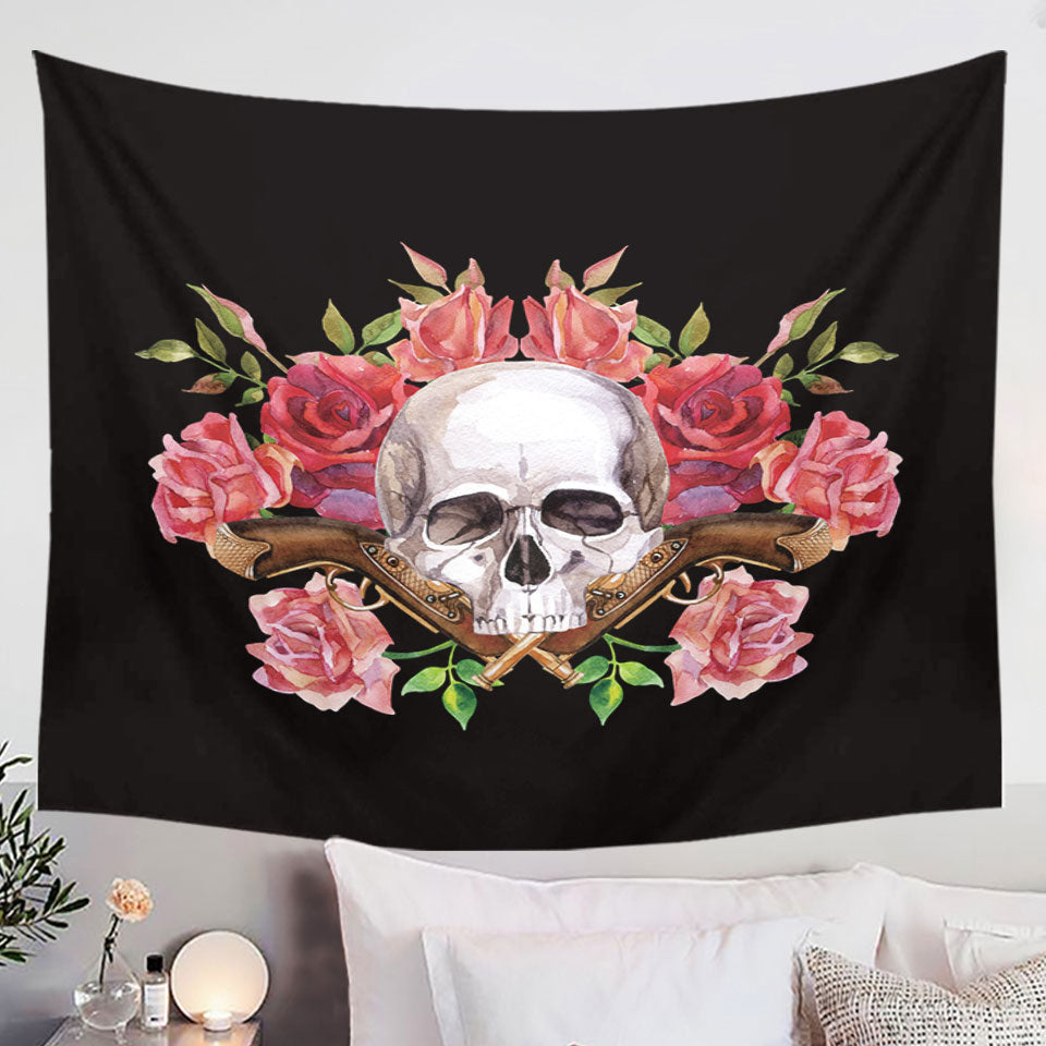 Cool Tapestry and Home Decor for Wall Black and White Skateboarding
