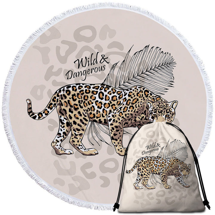 Cool Wild Beach Towels Dangerous Cheetah