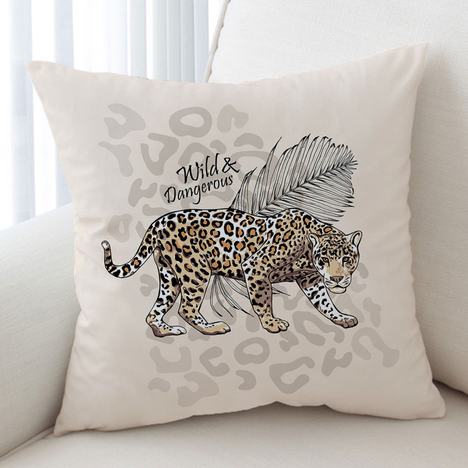 Cool Wild Cushion Cover Dangerous Cheetah
