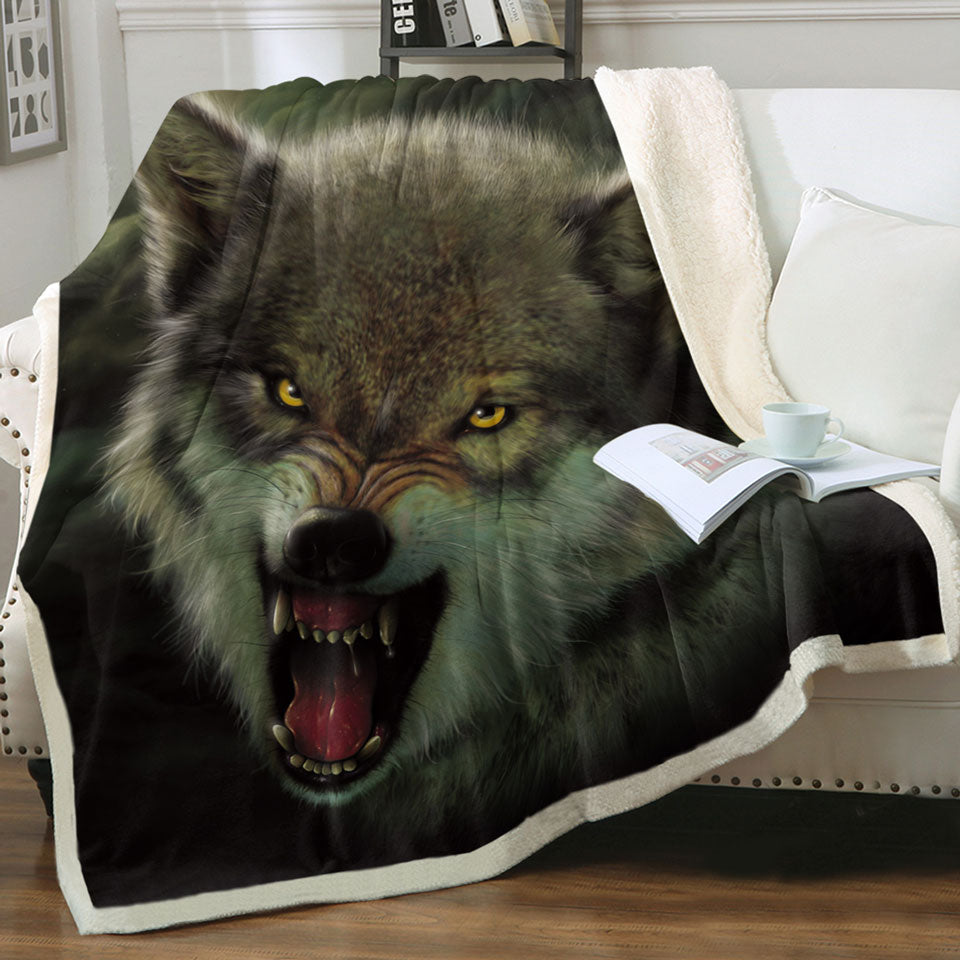 products/Cool-Wildlife-Animal-Art-Nightbreed-Moon-Wolf-Sherpa-Blanket