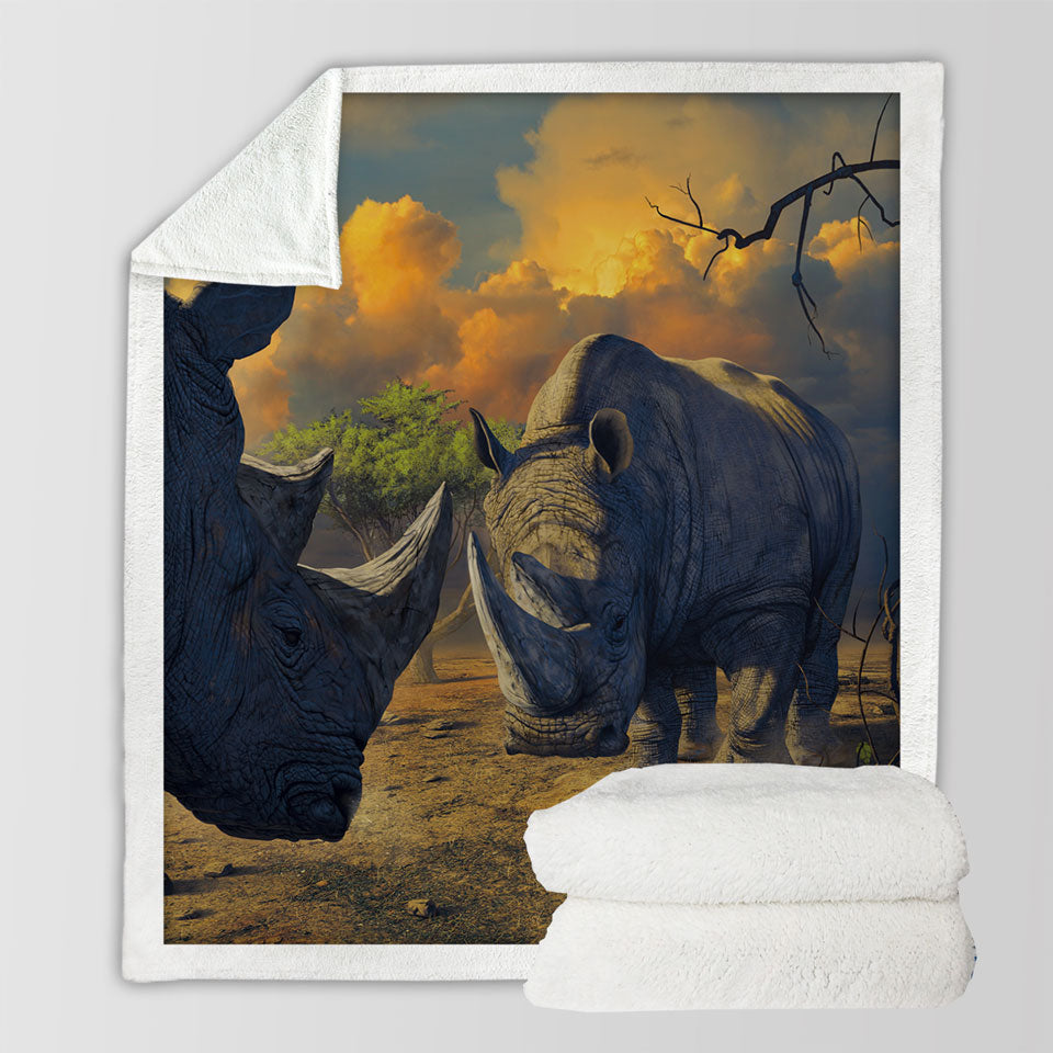 products/Cool-Wildlife-Animals-Art-Rhino-Sherpa-Blanket