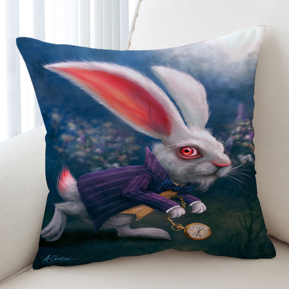 Cool Wonderland Art Rabbit Cushion Covers
