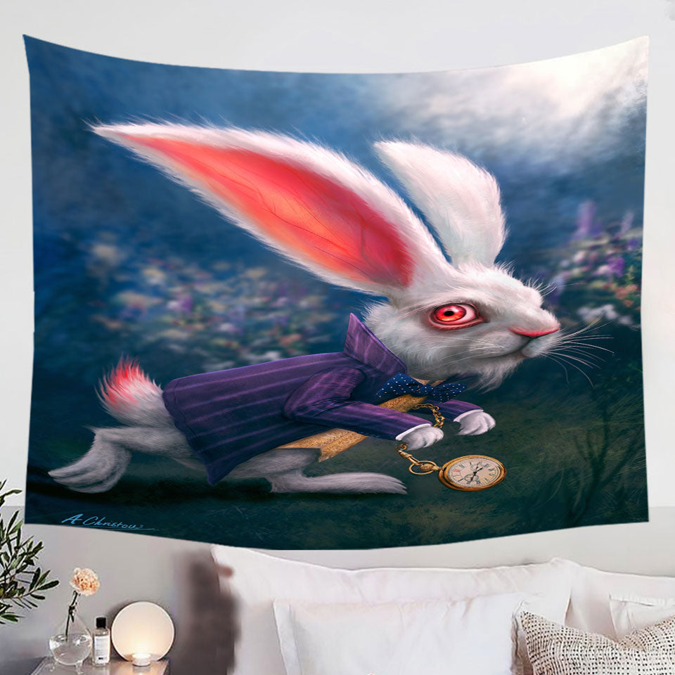 Cool-Wonderland-Art-Rabbit-Tapestry