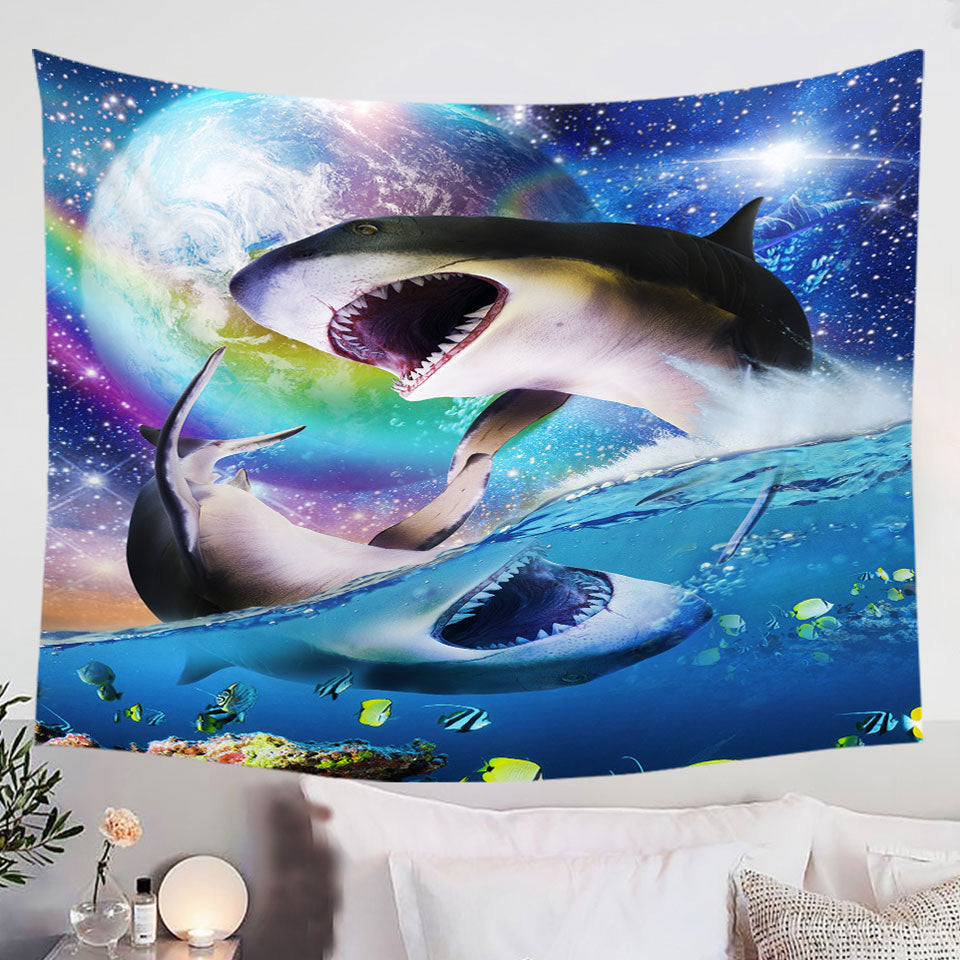 Cool-Yin-Yang-Sharks-Wall-Decor-Tapestry-Space-and-Ocean