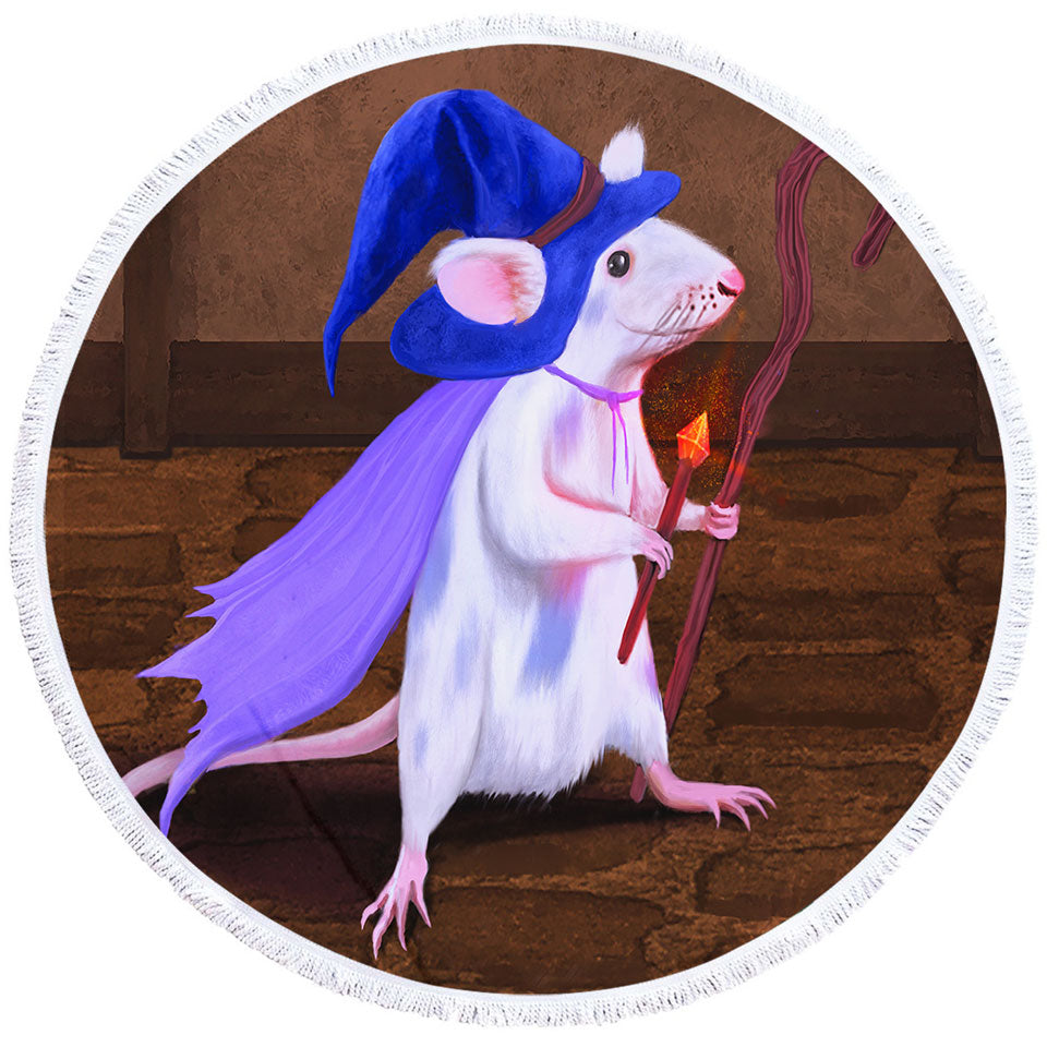 Cool and Cute Beach Towels Magus the Mouse Wizard