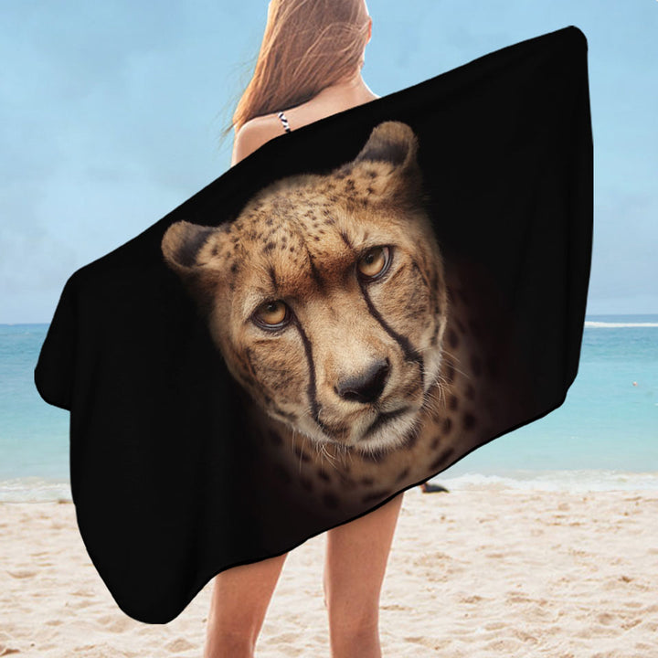 Cool and Fascinating Cheetah Mens Beach Towel
