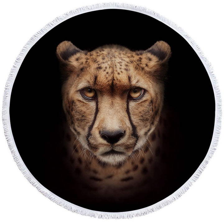 Cool and Fascinating Cheetah Round Beach Towel