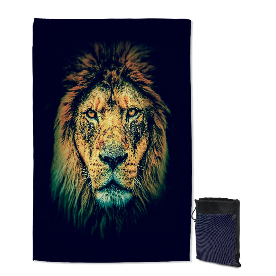 Cool and Fascinating Lion Beach Towel