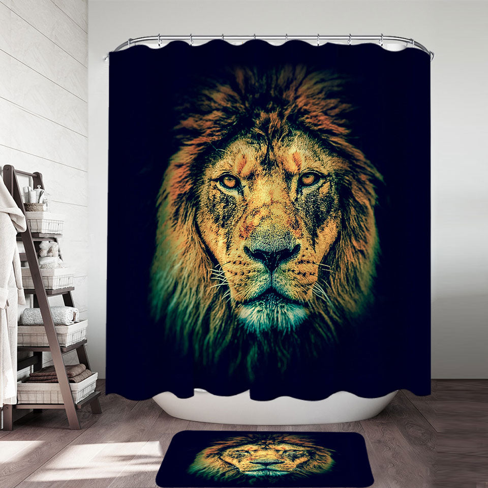 Cool and Fascinating Lion Shower Curtain