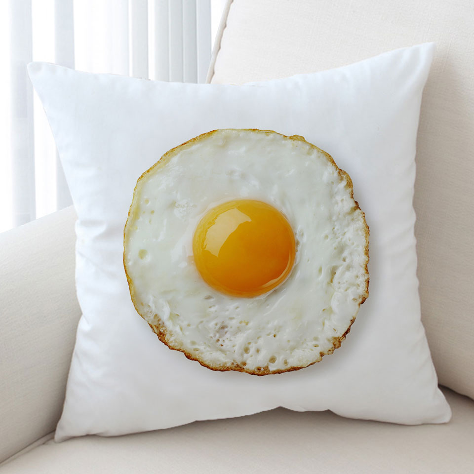 Cool and Funny Decorative Cushions with Sunny Side Up Fried Egg