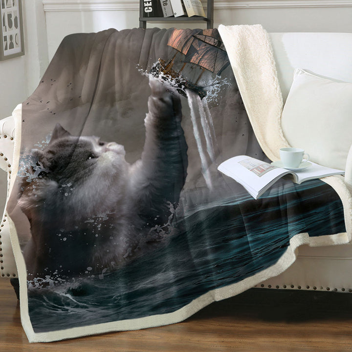products/Cool-and-Hilarious-Throw-Blankets-Funny-the-Kraken-Cat