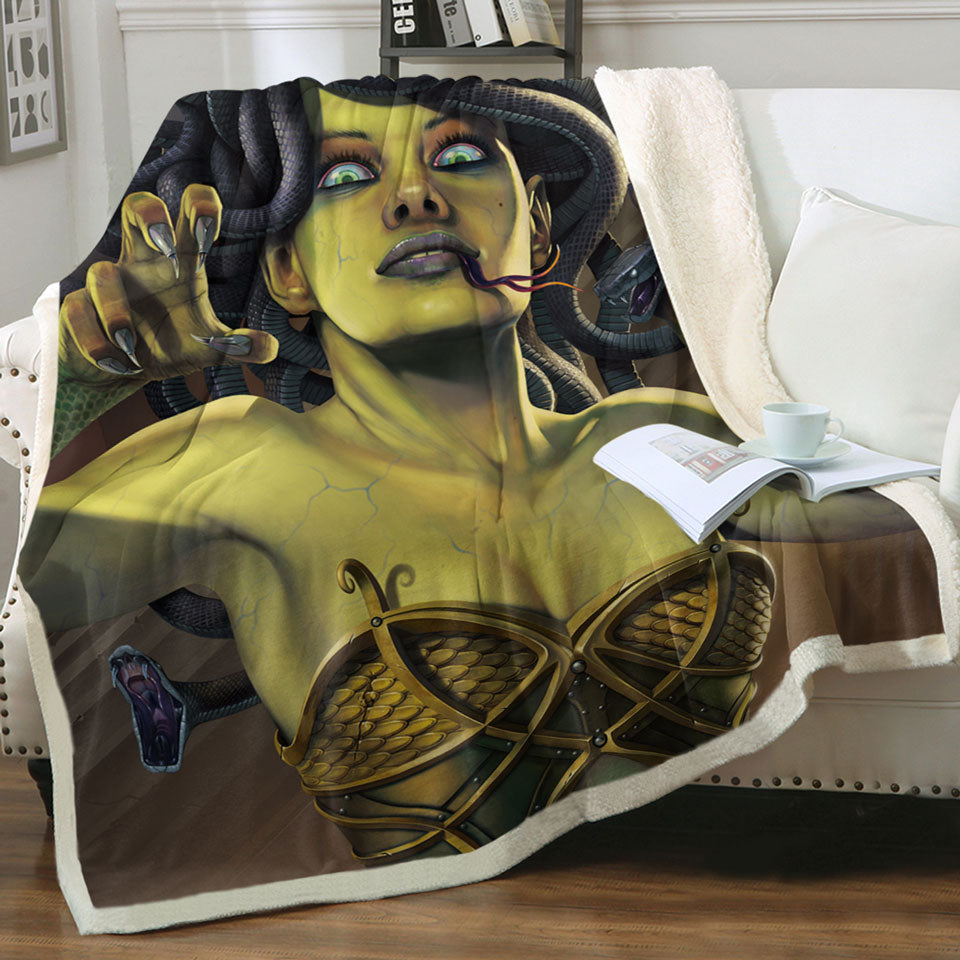 products/Cool-and-Scary-Legendary-Art-Medusa-Throw-Blanket