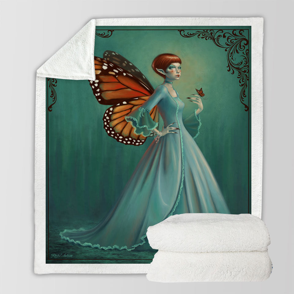 products/Couch-Throws-with-Butterfly-Elf-Woman-Cool-Fantasy-Monarch
