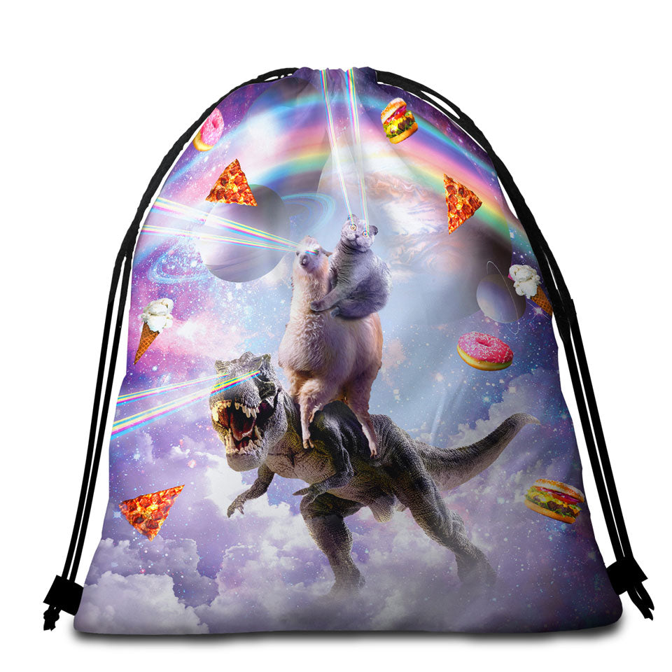 White Horse Swing the Magic of Christmas Beach Bags and Towels