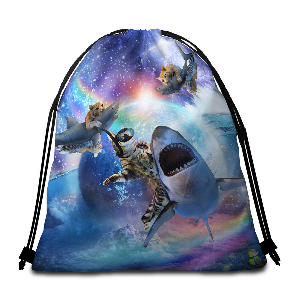 Horse Beach Bags and Towels Art the Bachelors Two Attractive Horses