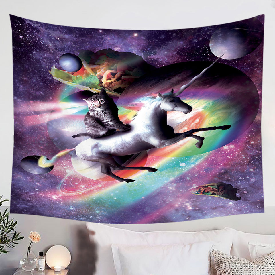 Crazy-Funny-Space-Cat-Riding-Unicorn-Tapestry-Wall-Decor
