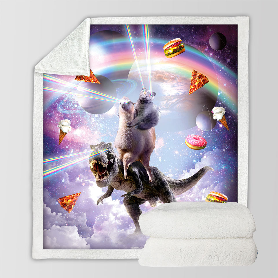 products/Crazy-Throws-Space-Art-Funny-Cat-on-a-Llama-on-a-Dinosaur