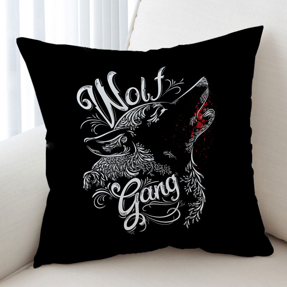 Cushion Covers with Wolf Gang