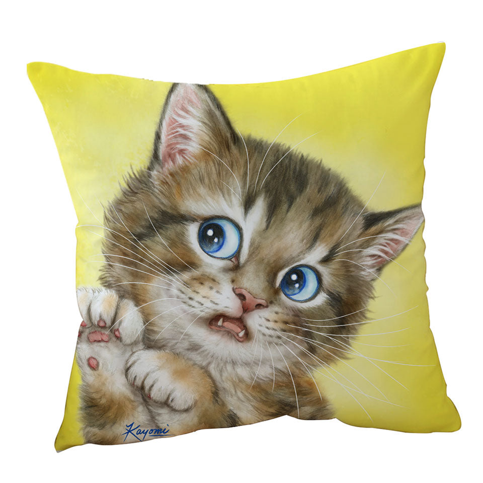 Cushions Designs for Kids Adorable Tabby Kitty Cat