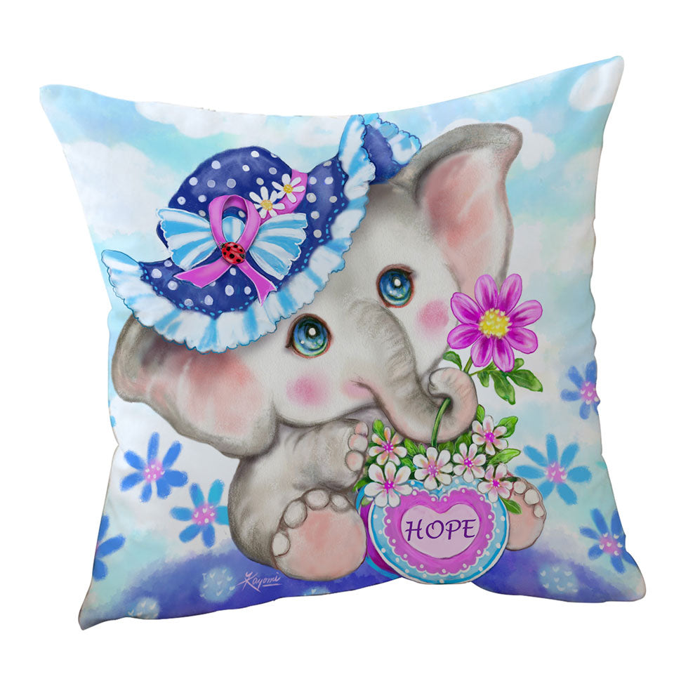 Cushions for Kids Inspiring Design Cute Girly Elephant