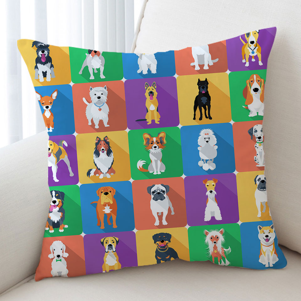 Cushions with Dog