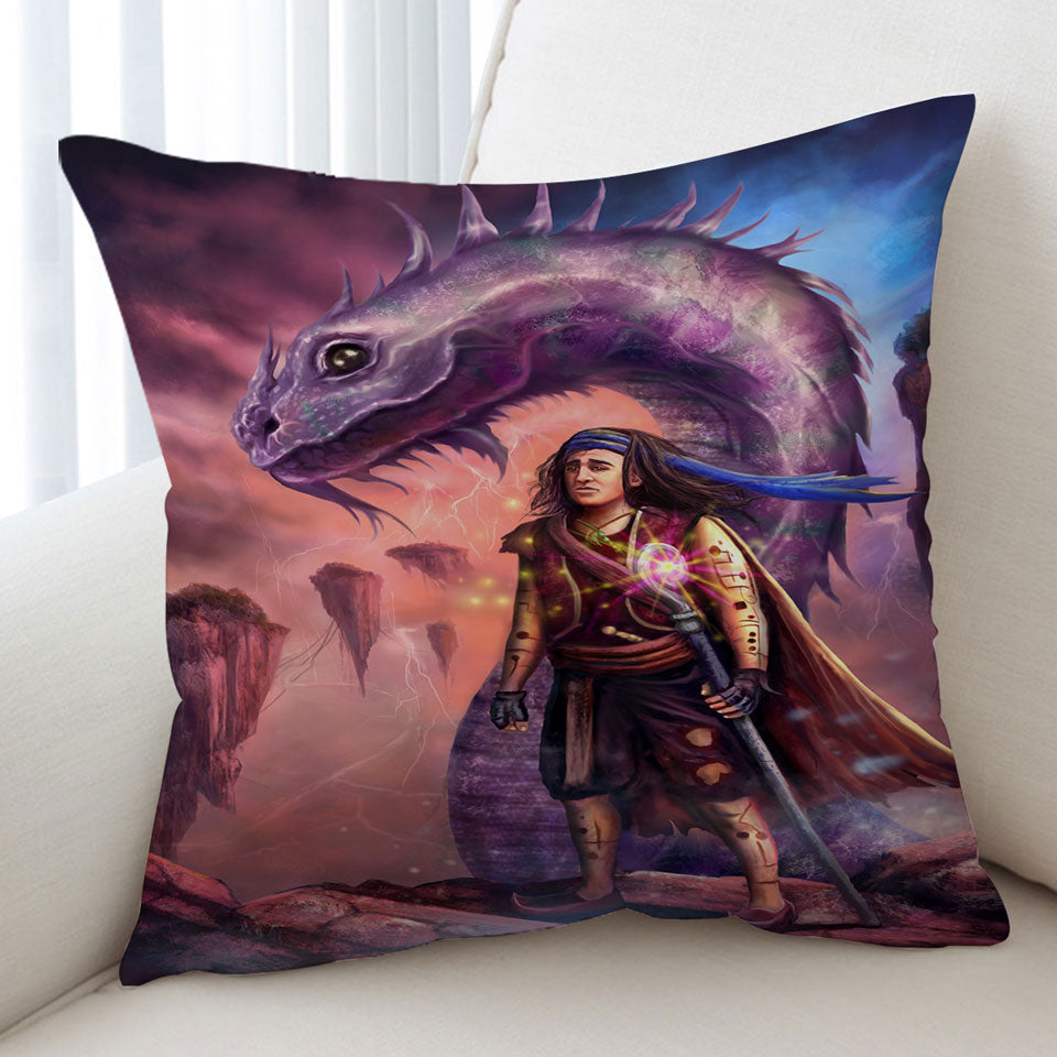 Cushions with Dragon and Thrakos Cool Fantasy Art