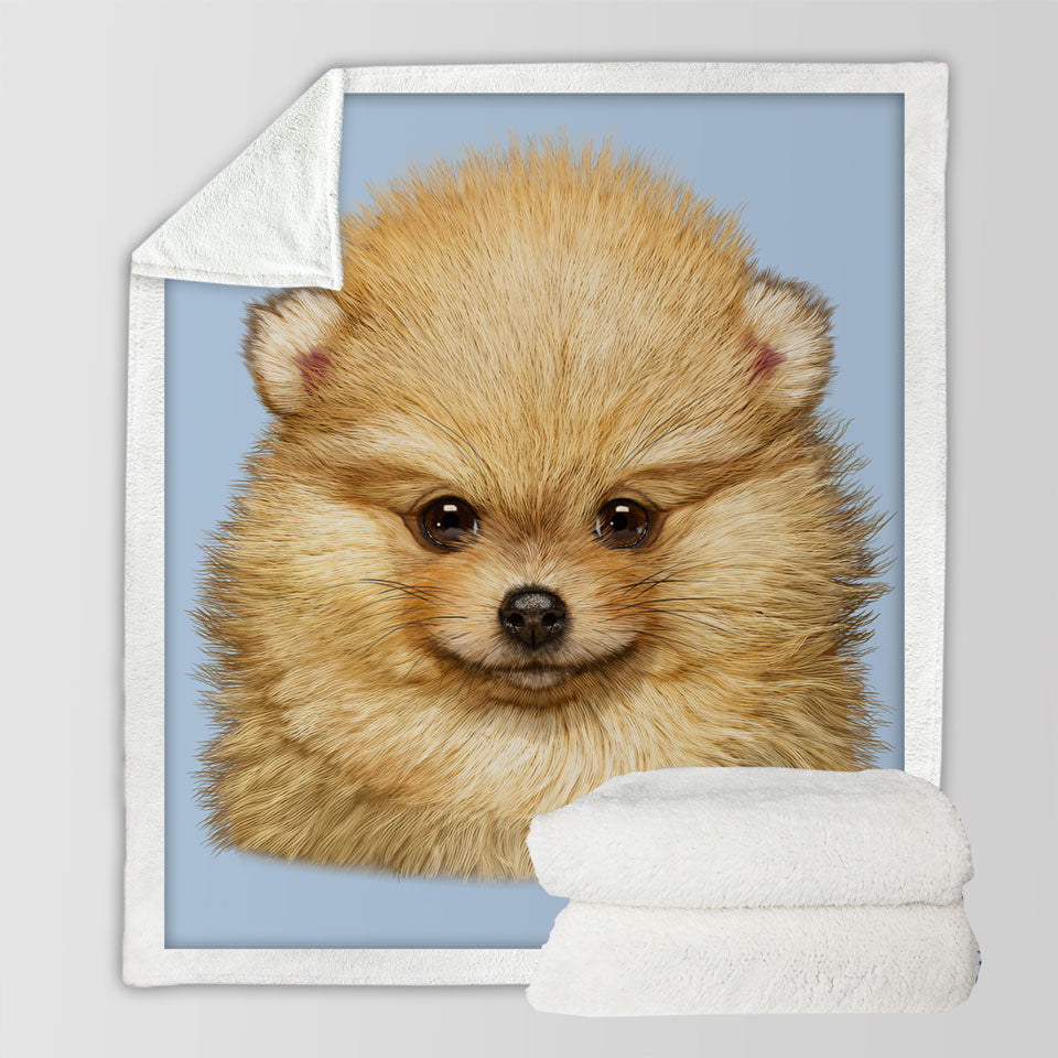 products/Cute-Animal-Art-Pomeranian-Puppy-Dog-Sherpa-Blanket