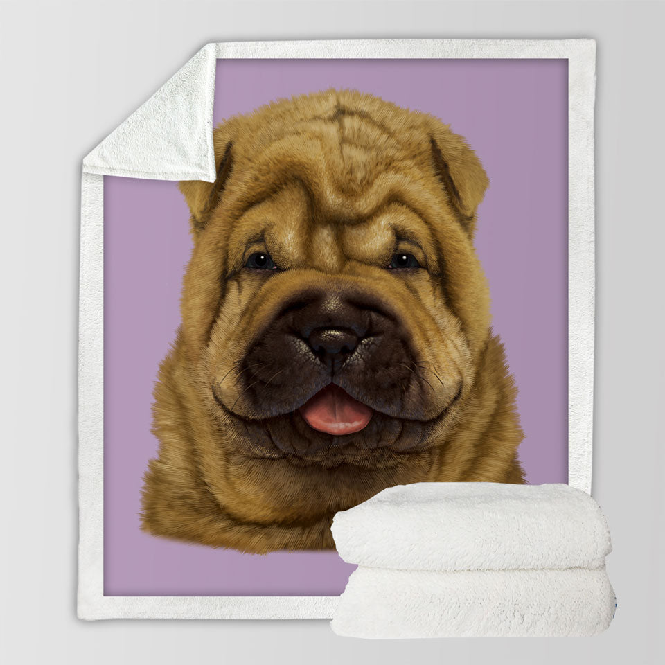 products/Cute-Animal-Art-Shar-Pei-Puppy-Dog-Sofa-Blankets