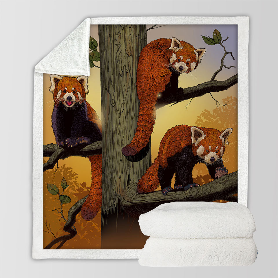products/Cute-Animals-Art-Red-Pandas-Throw-Blanket