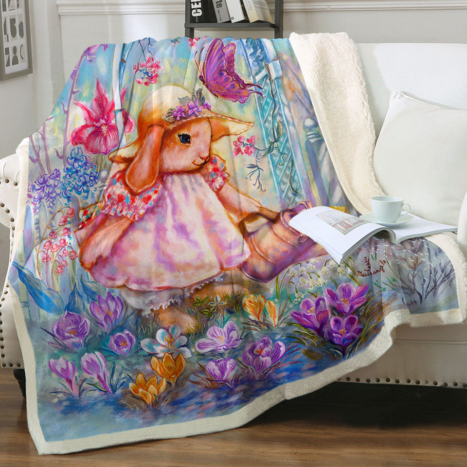 products/Cute-Art-for-Kids-Buttercup-Bunny-Kids-Throws