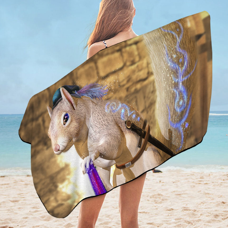 Cute Beach Towels Near Me Fantasy Art Snowspeed the Squirrel