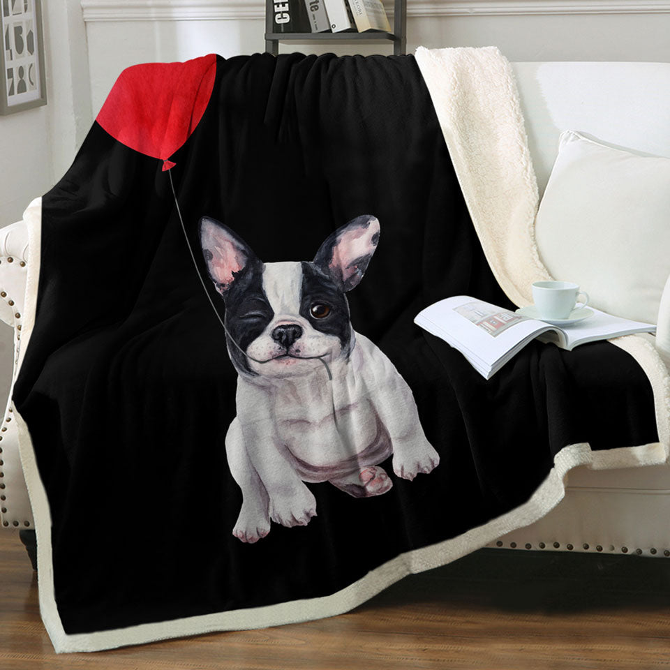 Cute Blankets Adorable Loving French Bulldog Puppy