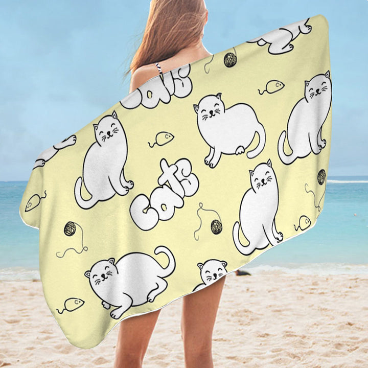 Cute Cats Pool Towels